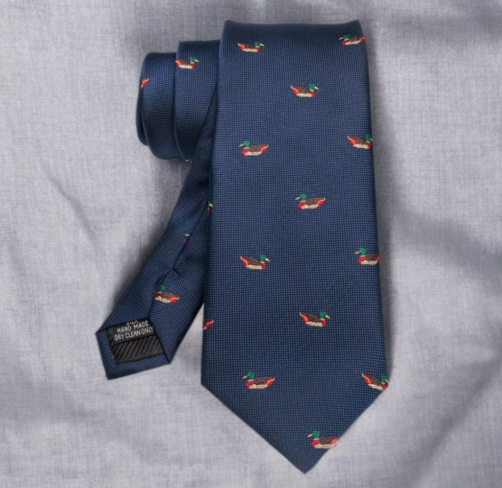 Gents Tie With Duck Pattern