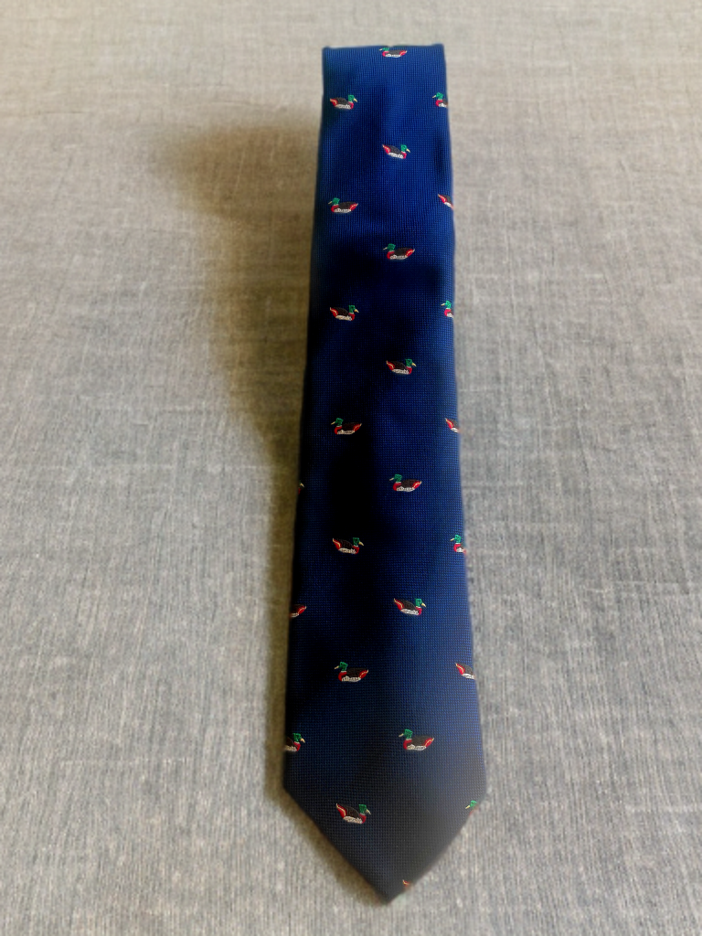 Gents Tie With Duck Pattern