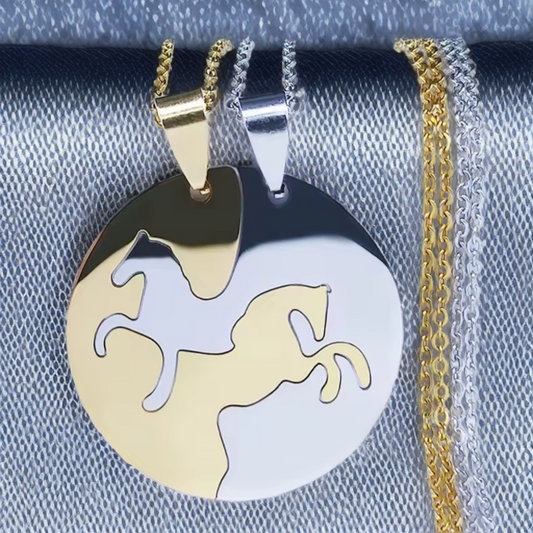 Horse Lovers Friendship Pendant Necklace