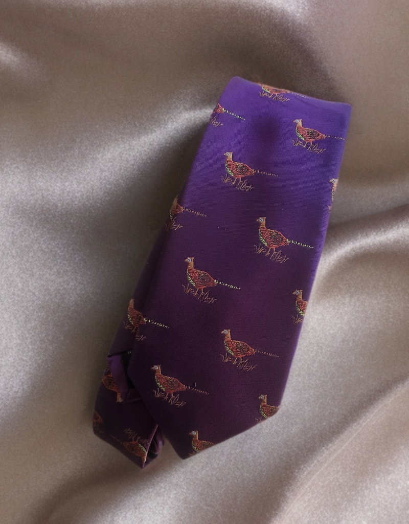 Gents tie pheasant design