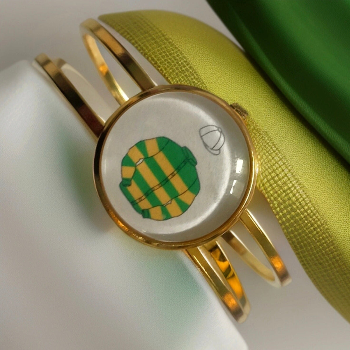 Horse Racing Silks Bangle -Custom Owners Colours