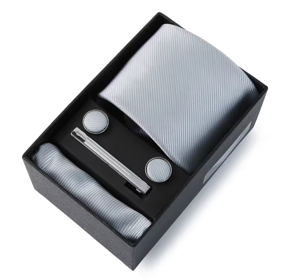 Men's Tie Set in Grey