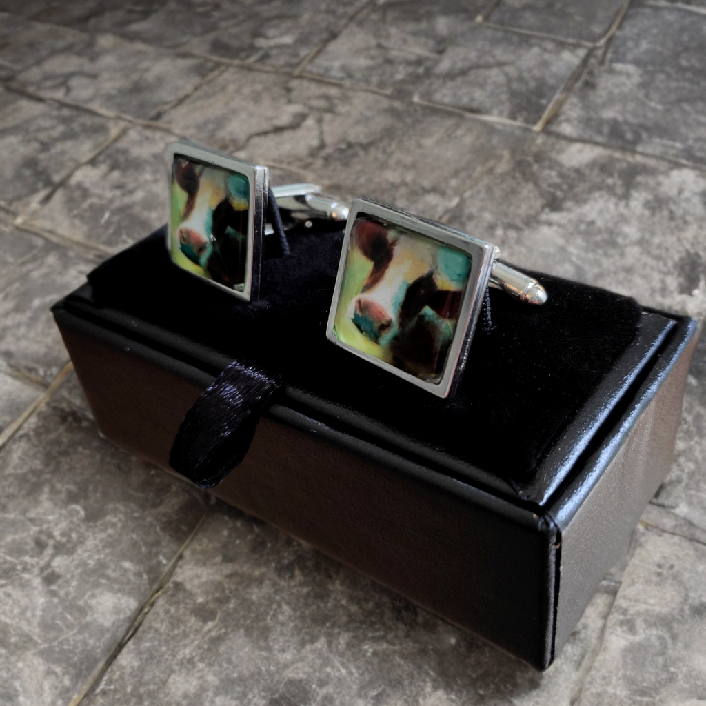 Cow Head Square Cufflinks