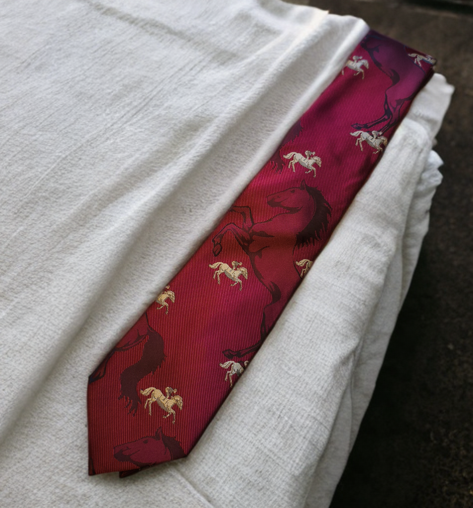 Equestrian Burgundy Tie