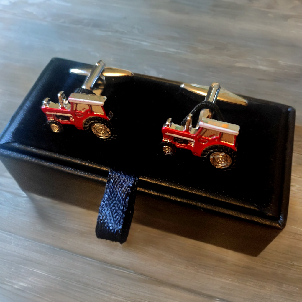 Red Tractor cufflinks