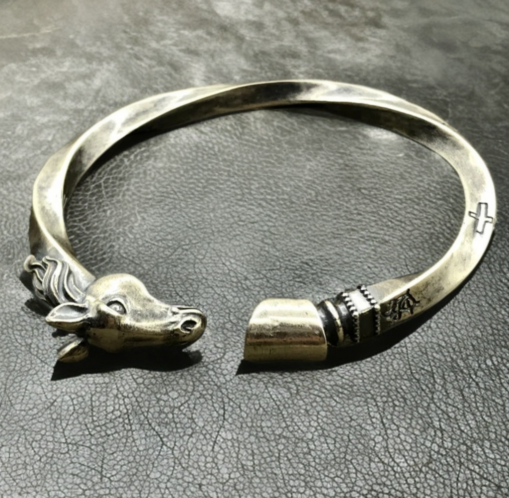 Horse Head and Hoof Bangle