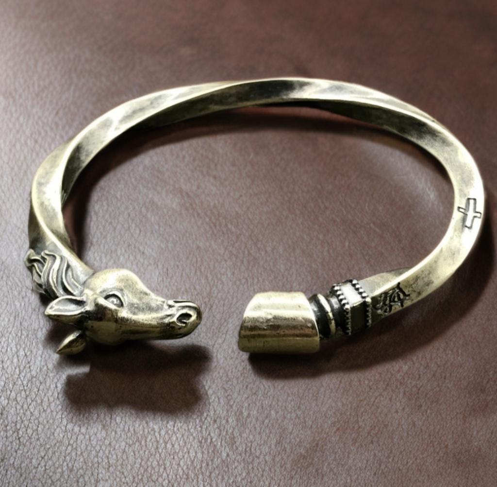 Horse Head and Hoof Bangle