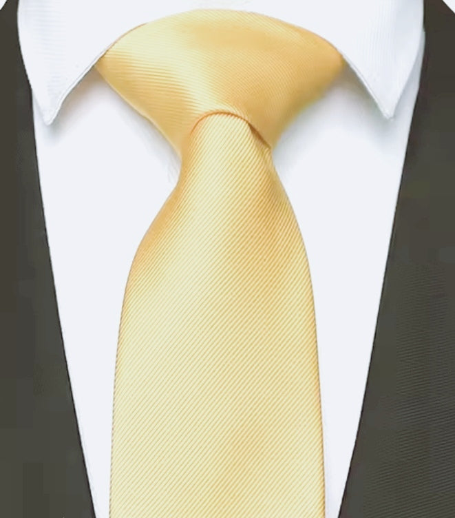 Pale Yellow Tie set
