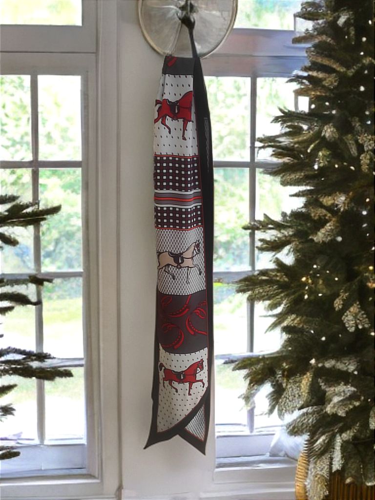 Luxurious Horse Print Neck Scarf