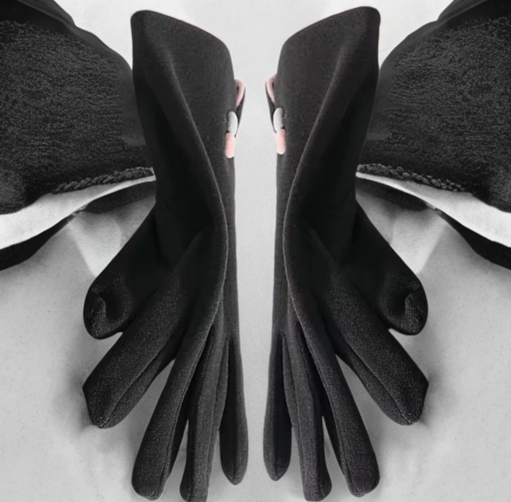 Womens Black Gloves